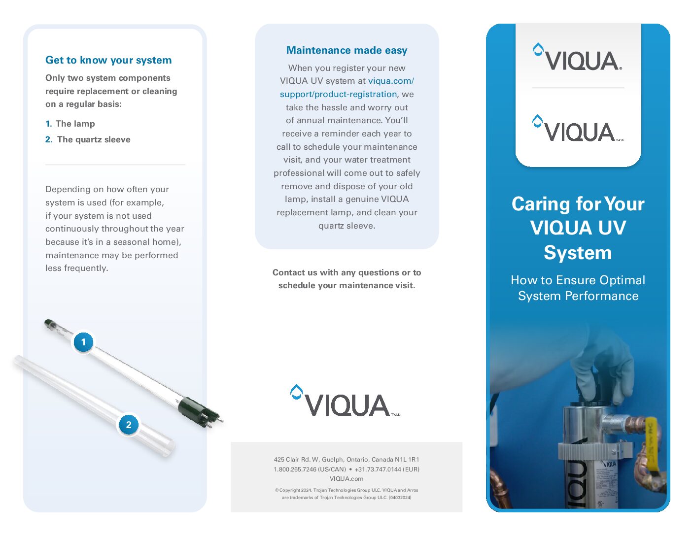 Caring for Your VIQUA UV System